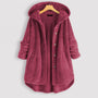 Trendige geschnittene Fleecejacke mit Kapuze - FleeceLux