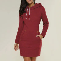 Hoody Sweatjurk met Zakken - Isabella
