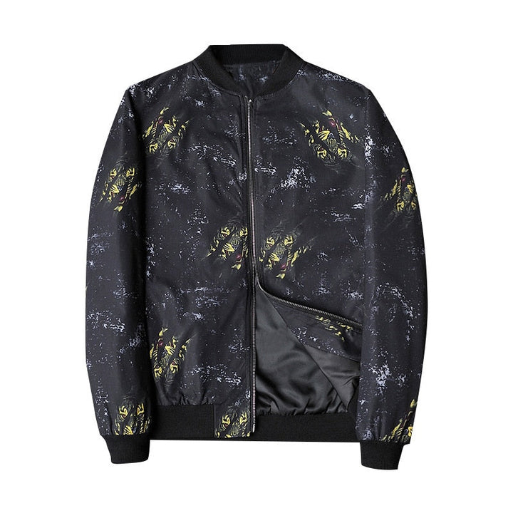 Herren Bomberjacke mit abstraktem Muster - Enzo