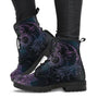 Damen-Kurzstiefel mit Herbstblatt- und Mondmuster - Selene