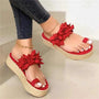 Bequeme orthopädische Damen-Sommerschuhe mit Blumenmuster - Linora