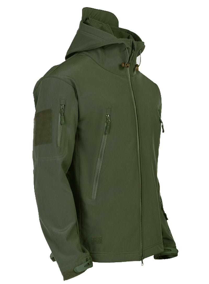 Herren Softshelljacke mit Kapuze - Titan