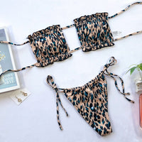 Ruffie Bikini | A stylish bikini with animal print