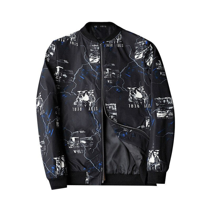 Herren Bomberjacke mit abstraktem Muster - Enzo