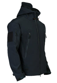 Herren Softshelljacke mit Kapuze - Titan