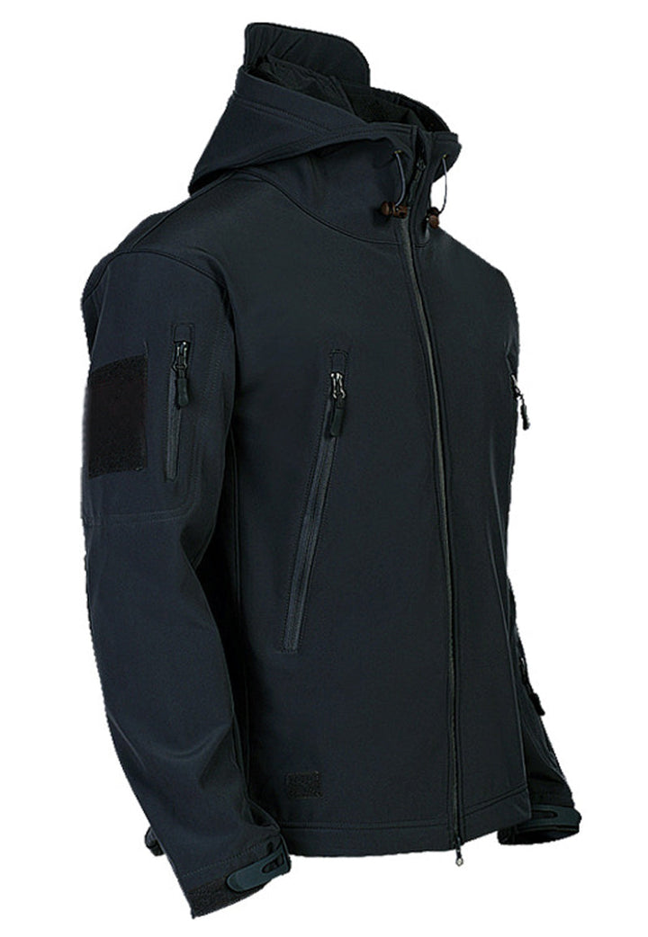 Herren Softshelljacke mit Kapuze - Titan