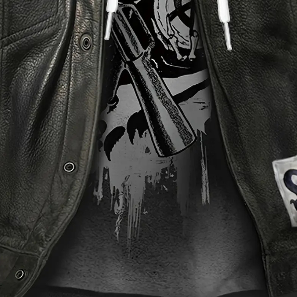 Lässiger Hoodie mit einzigartigem Print für Herren - Mason