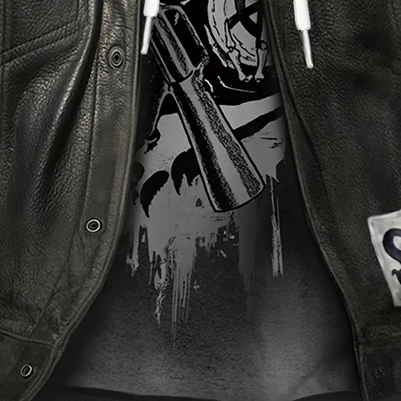 Lässiger Hoodie mit einzigartigem Print für Herren - Mason