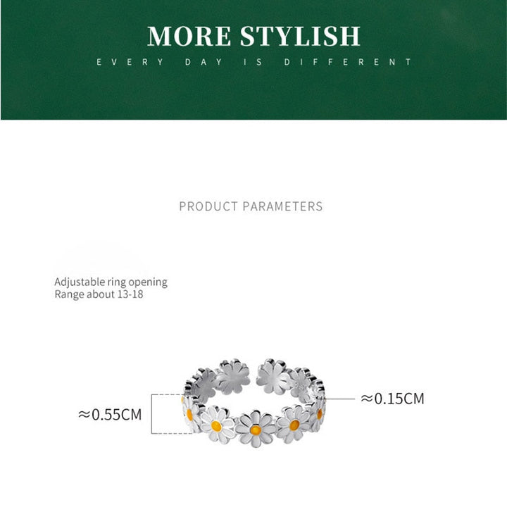 Daisy Flower Ring | Cute & Stylish