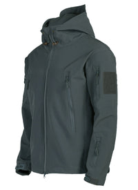 Herren Softshelljacke mit Kapuze - Titan