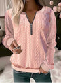 Gestrickter Pullover mit Rundhals und Jacquardmuster - Tessa