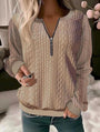 Gestrickter Pullover mit Rundhals und Jacquardmuster - Tessa