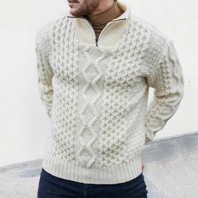 Luxuriöser Herren Strickpullover - KnitCraft