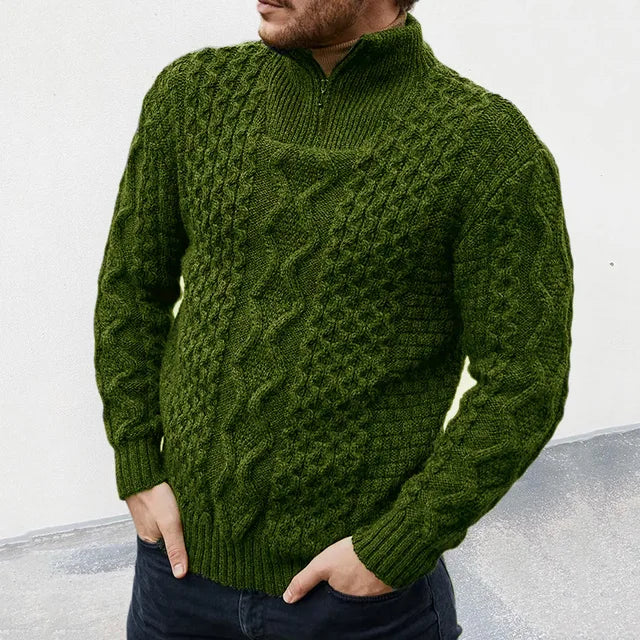 Luxuriöser Herren Strickpullover - KnitCraft
