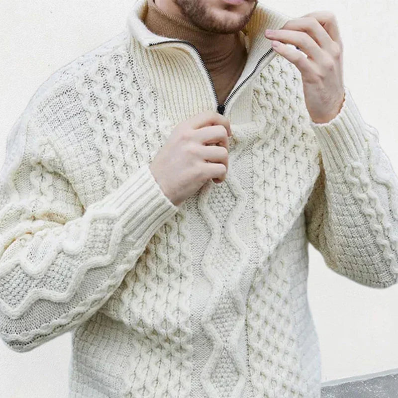 Luxuriöser Herren Strickpullover - KnitCraft