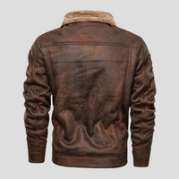 Herren-Bikerjacke Im Klassischen Stil - Mio