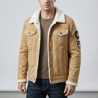 Herren-Bikerjacke Im Klassischen Stil - Mio