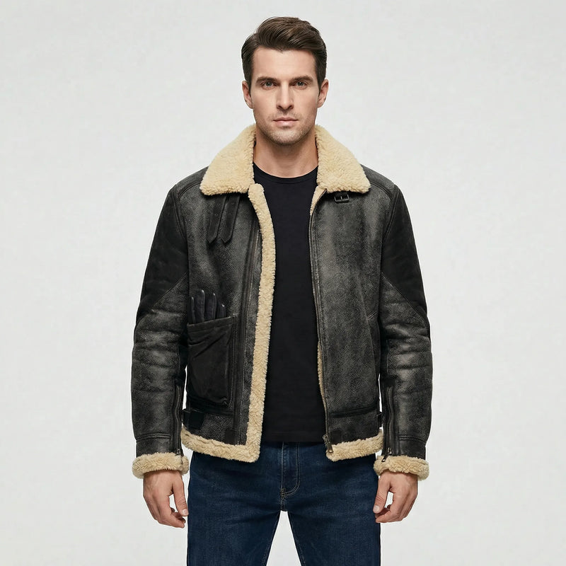Herren-Jacke Im Lammfell-Stil - Thies