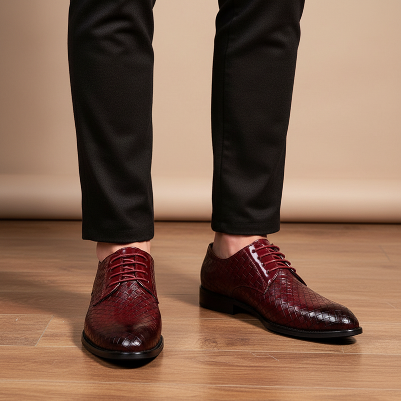 Herrenlederschuh Mit Schnürung - Gordon