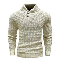 Herrenpullover Mit Schalkragen Und Strickmuster - Lenny