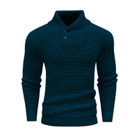 Herrenpullover Mit Schalkragen Und Strickmuster - Lenny