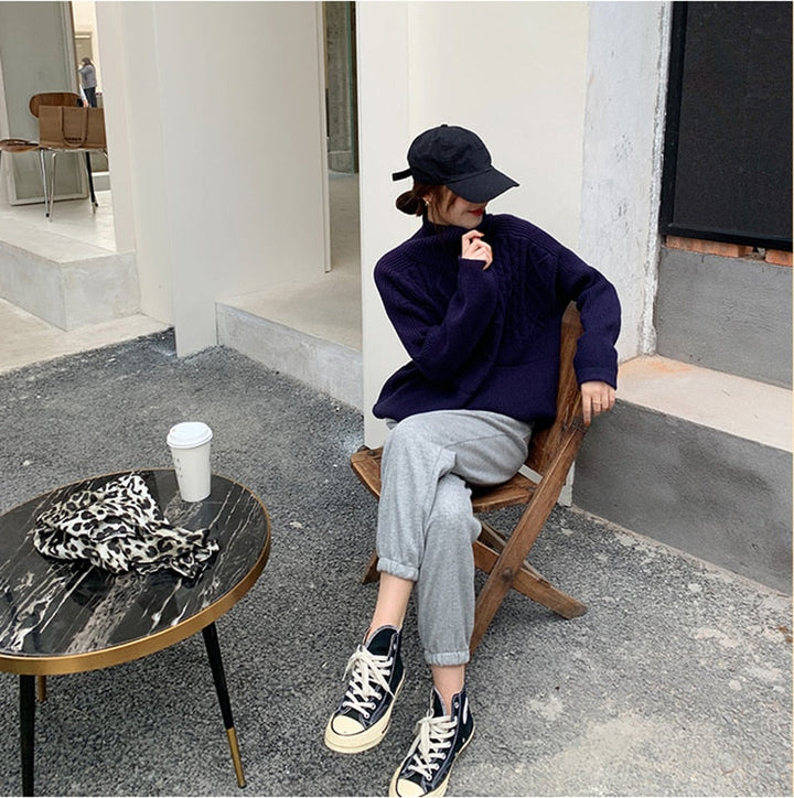 Elaine Pullover | Warmer Wollpullover mit Oversize-Schnitt