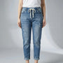 High-Waist Baggy Denim Harem Pants - Pam