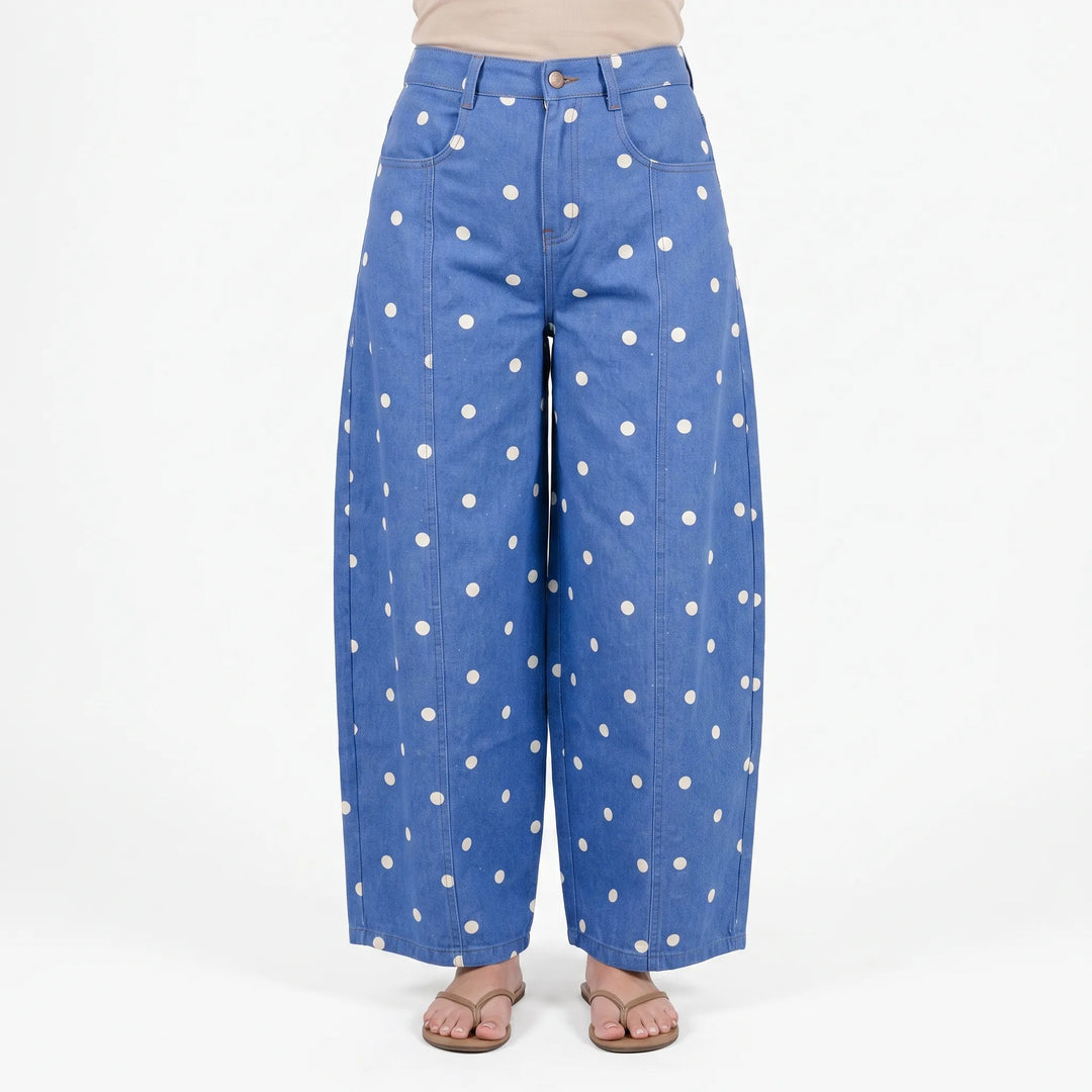 High-Waist Barrel Jeans -  Sonya