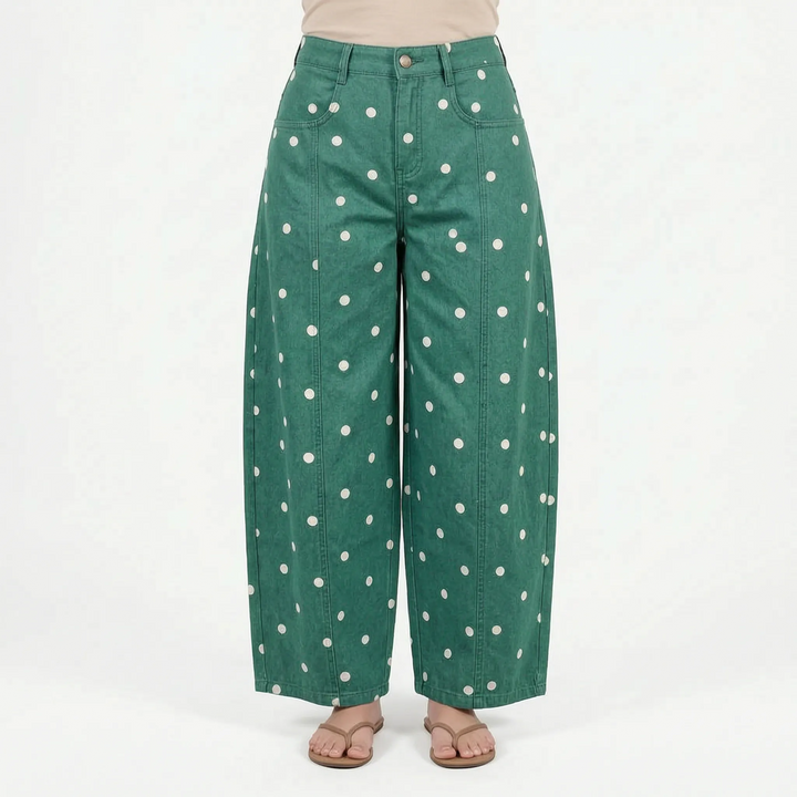 High-Waist Barrel Jeans -  Sonya