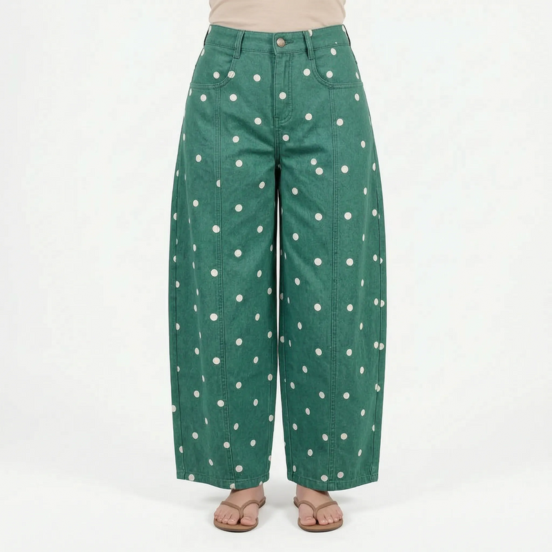 High-Waist Barrel Jeans -  Sonya