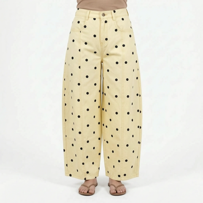 High-Waist Barrel Jeans -  Sonya