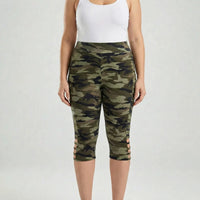 High-Waist Camo Capri Leggings - Tami