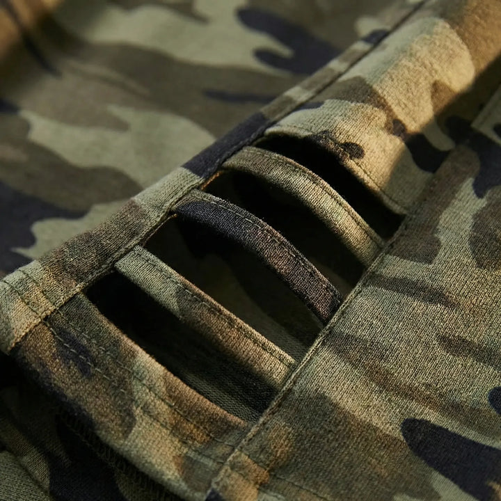 High-Waist Camo Capri Leggings - Tami