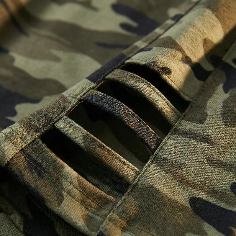 High-Waist Camo Capri Leggings - Tami