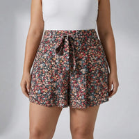 High-Waist Floral A-Line Skort - Kendra