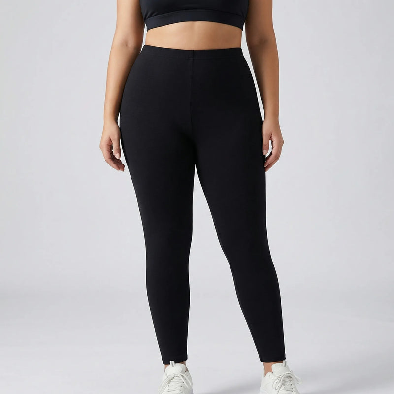 High-Waist Plus Size Athletic Leggings - Paula