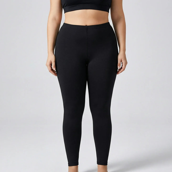 High-Waist Plus Size Athletic Leggings - Paula