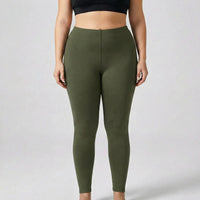 High-Waist Plus Size Athletic Leggings - Paula