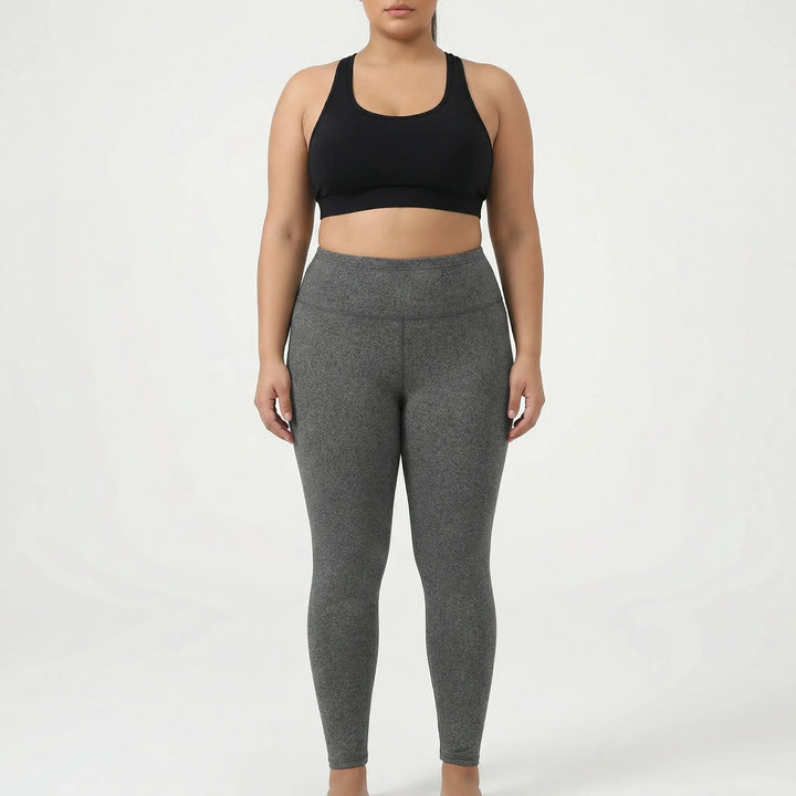 High-Waist Plus Size Athletic Leggings - Paula