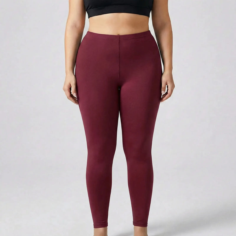 High-Waist Plus Size Athletic Leggings - Paula