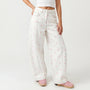 High-Waisted Barrel Trousers -  Sophia