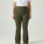 High-Waisted Flare Bootleg Plus Size Leggings - Joann