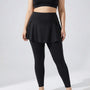 High-Waisted Skirt-Overlay Leggings - Lydia