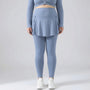 High-Waisted Skirt-Overlay Leggings - Lydia