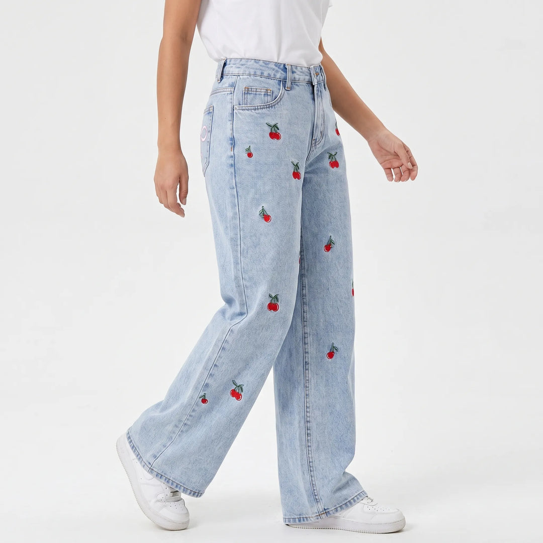 High-Waisted Wide-Leg Jeans -  Lola