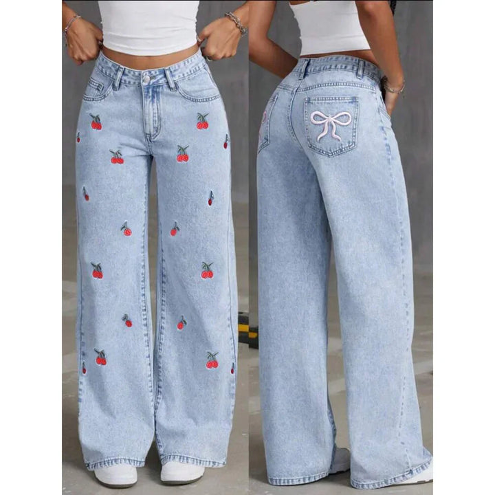 High-Waisted Wide-Leg Jeans -  Lola