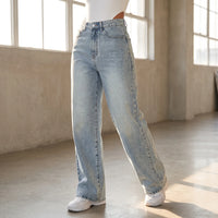 High-Waisted Wijde Dames Jeans -  May