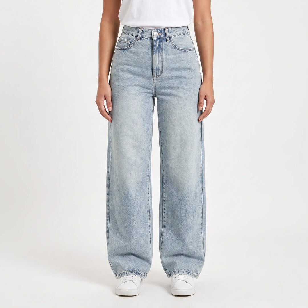 High-Waisted Wijde Dames Jeans -  May