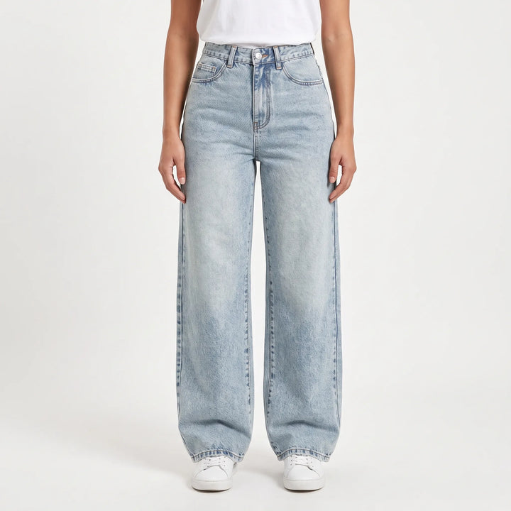 High-Waisted Wijde Dames Jeans -  May