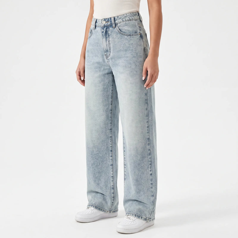 High-Waisted Wijde Dames Jeans -  May